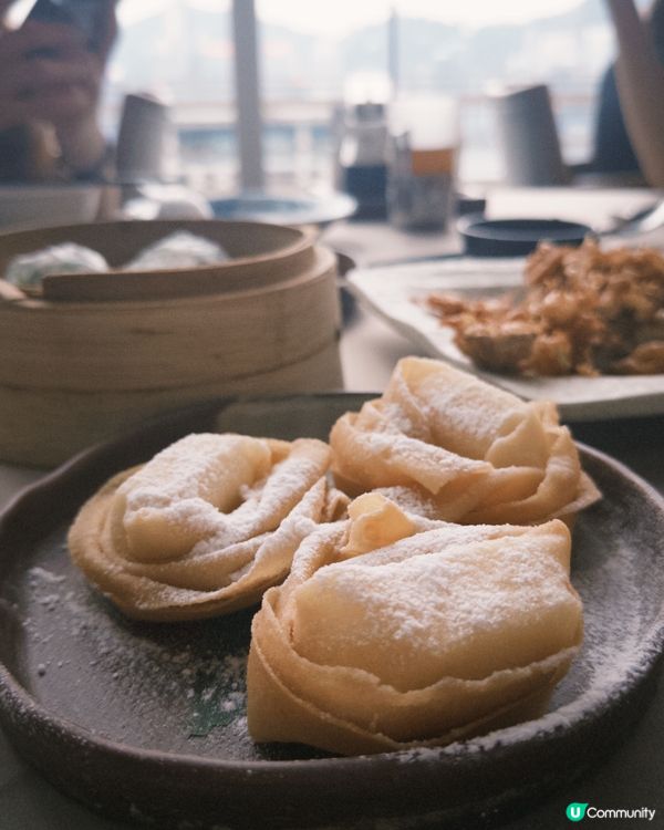 超可愛中式點心🥟❤️望住超靚維港景飲茶！
