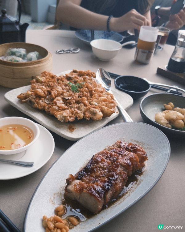 超可愛中式點心🥟❤️望住超靚維港景飲茶！