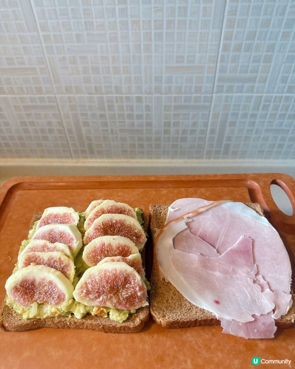 靚仔三文治！牛油果控必試😋！