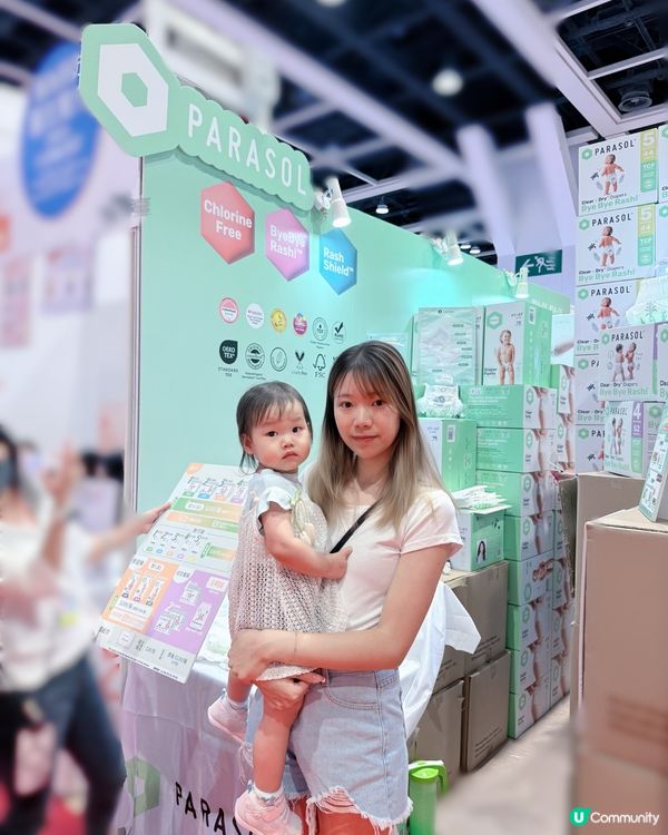 荷花展直擊🤩超透氣尿片體驗🤩 8倍彈力腰圍勁正！