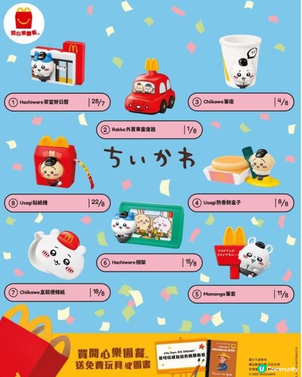 換購m記Chiikawa攻略圖解