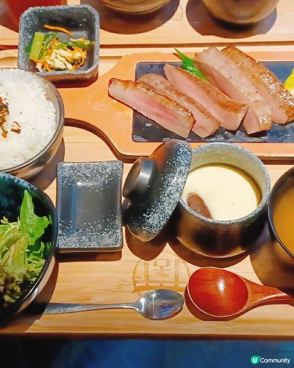 紅酒汁牛舌定食😋！牛舌控衝呀！🥩🍚