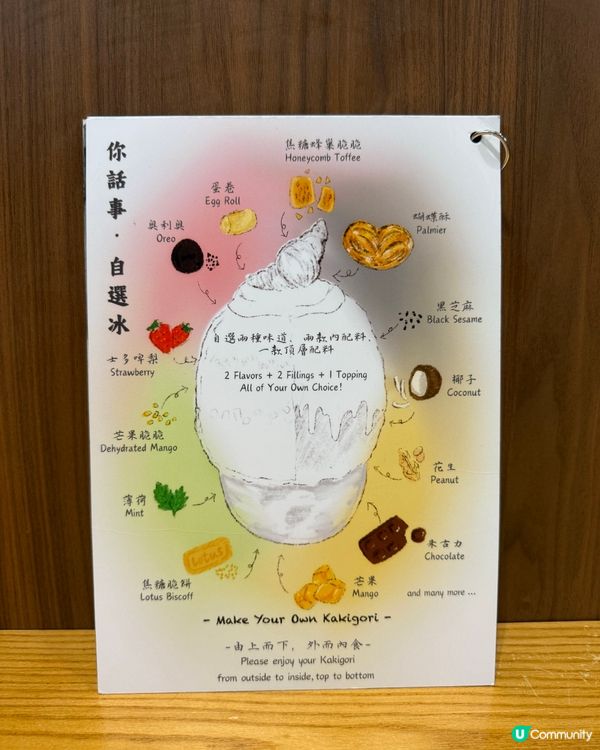 自選刨冰🍧！薄荷朱古力星級配搭🌟！