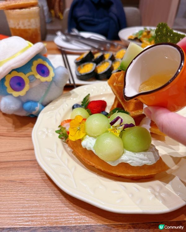 1.  夏日渡假Feel！蛋飯卷+蜜瓜窩夫😋☀️🌴