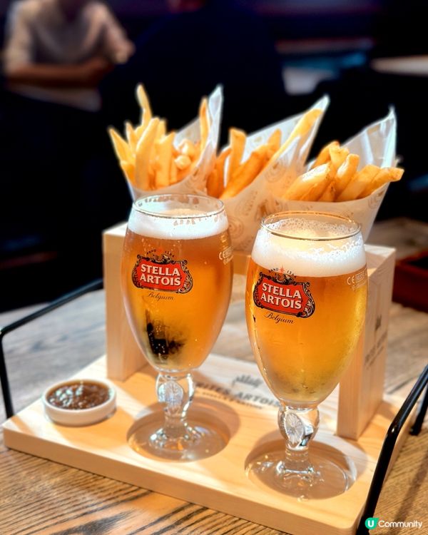 金黃脆薯配啤酒🤤！港式醬料新體驗！