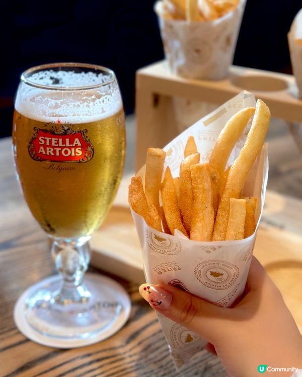 金黃脆薯配啤酒🤤！港式醬料新體驗！