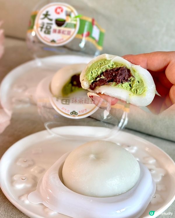 抹茶紅豆大福🤤拉絲到癲！下午茶必備🍵