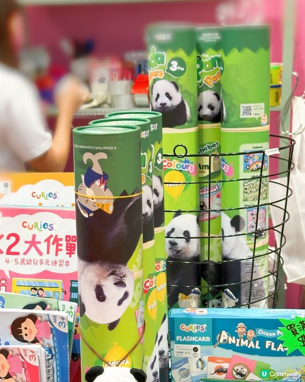 好奇媽媽海洋公園熊貓海報🐼