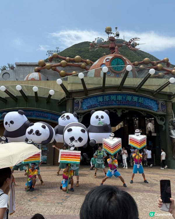 放假去海洋公園🐼 bb勁可愛！🥰