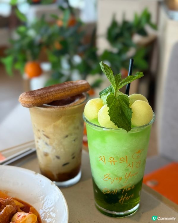 海景韓式cafe嘆蜜瓜窩夫😋