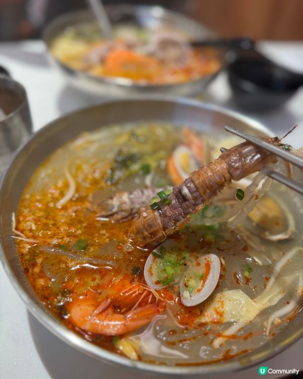 瀨尿蝦鮑魚海鮮米綫 勁好食🤤