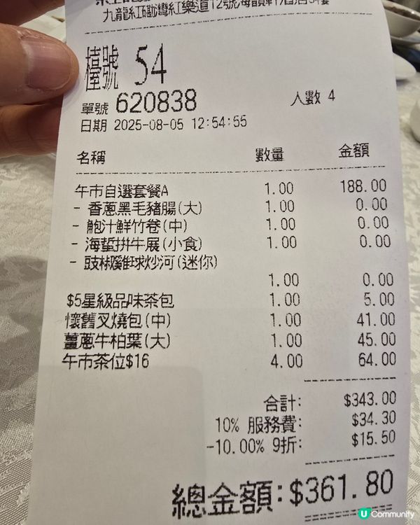 天澄閣（紅磡）飲茶