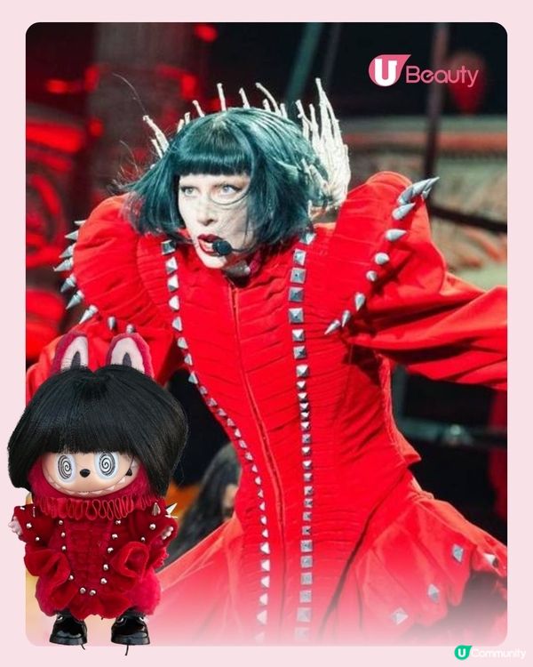 Lady Gaga帶特製版Labubu出行！神複製演唱會造型