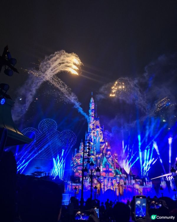 迪士尼公主城堡燈光滙演