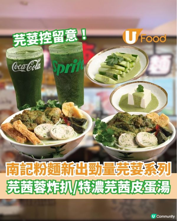 南記新出勁量芫荽系列 芫茜蓉炸扒/特濃芫茜皮蛋湯