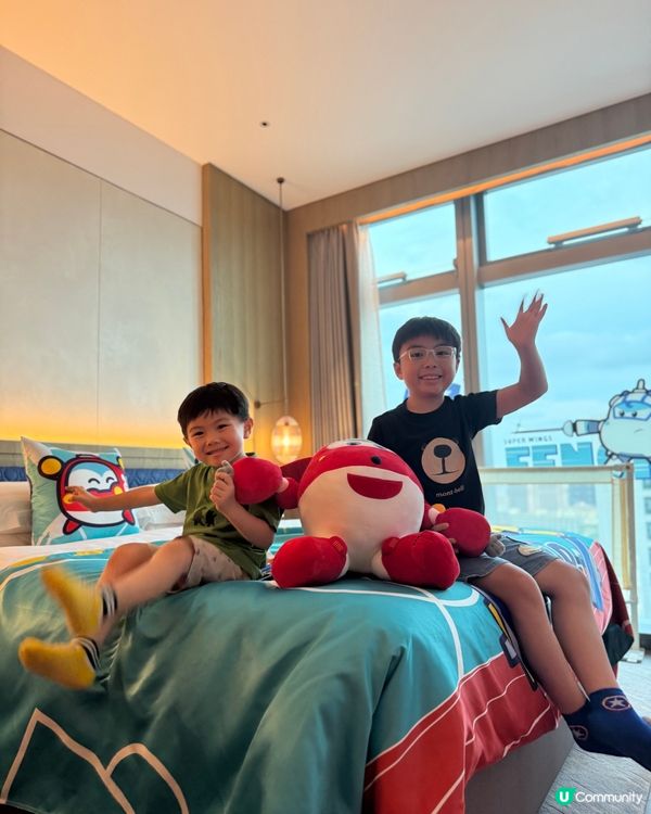 深圳2D1N親子遊推介💕超級飛俠親子房+水族館遊樂場😍