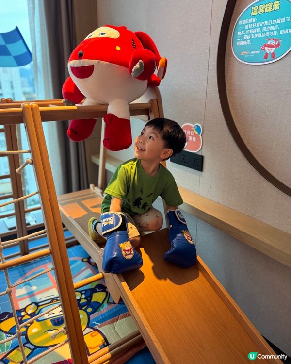 深圳2D1N親子遊推介💕超級飛俠親子房+水族館遊樂場😍