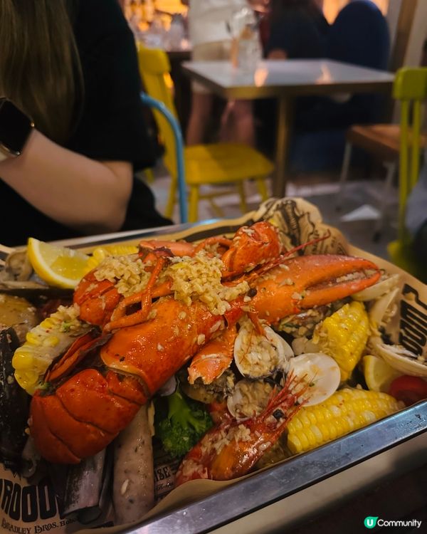 新奧爾良海鮮餐🤤！龍蝦鮑魚超正！🦞😋