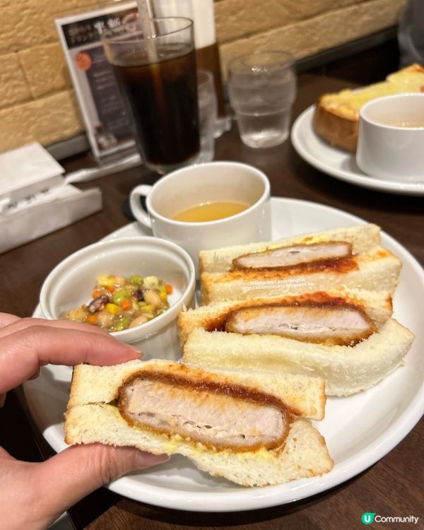 香脆鬆軟 💕 日式吉列三元豚三文治 🥪