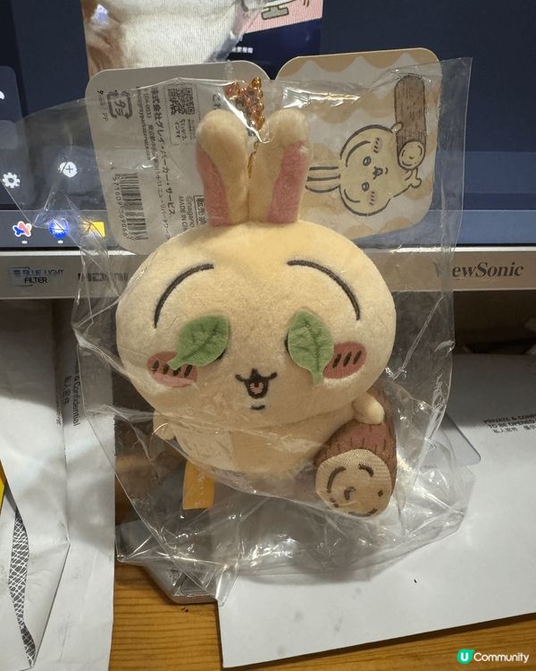 第一張係係chiikawa days買嘅3隻點心掛件公仔，好...