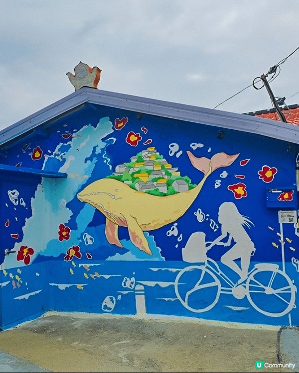 釜山統營嘅東皮郎壁畫村簡直係打卡控天堂！成條村好似七彩童話村...