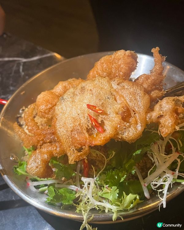 避風塘意粉🦀+軟殼蟹！正到爆！🤤