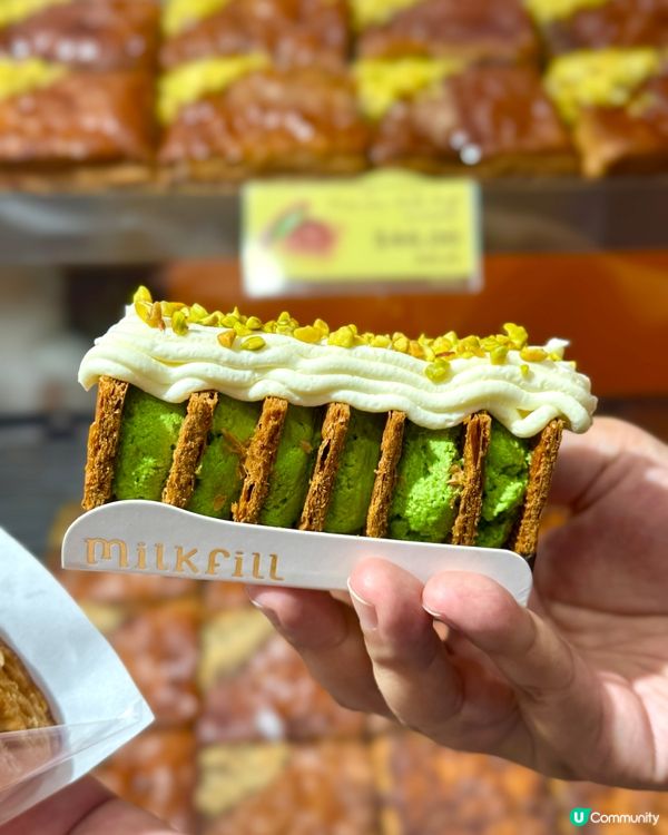 開心果拿破崙泡芙🤤！酥皮控必試！