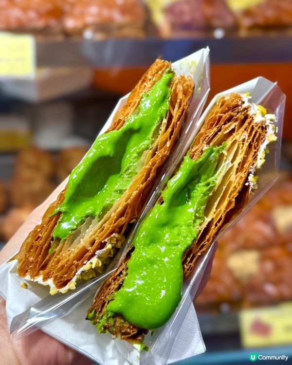 開心果拿破崙泡芙🤤！酥皮控必試！