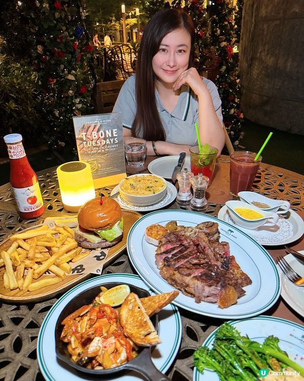 荃灣食扒慶生約會·T Bone 星期二半價