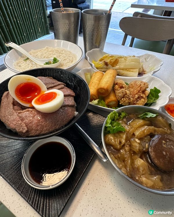 竹麵譜花膠餐🤤！份量十足！😋