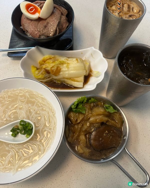 竹麵譜花膠餐🤤！份量十足！😋