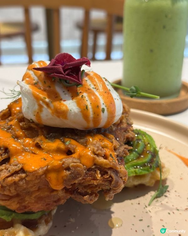 希臘乳酪炸雞扒😋！一個人嘅午餐都咁正🤤！ #食好西