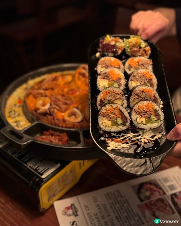炭豚紫菜飯捲+芝士棒😋！韓國嘢必食！🇰🇷正宗玫瑰醬炒年糕‼️
