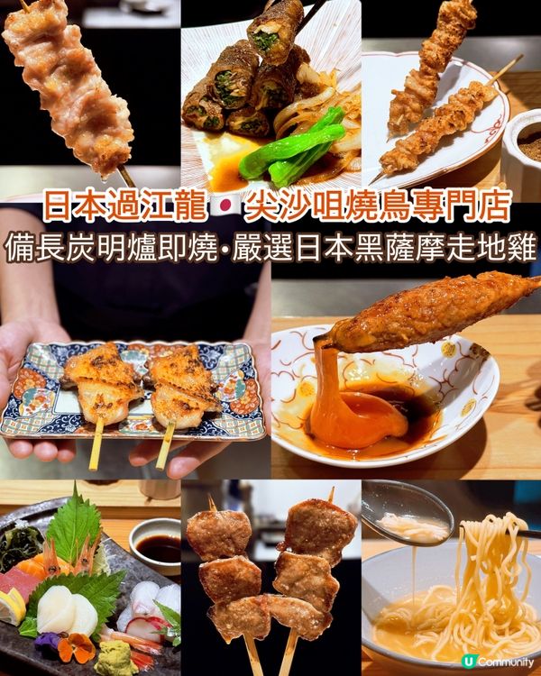 日本過江龍🇯🇵尖沙咀燒鳥專門店🔥備長炭明爐即燒🐓嚴選日本走地雞