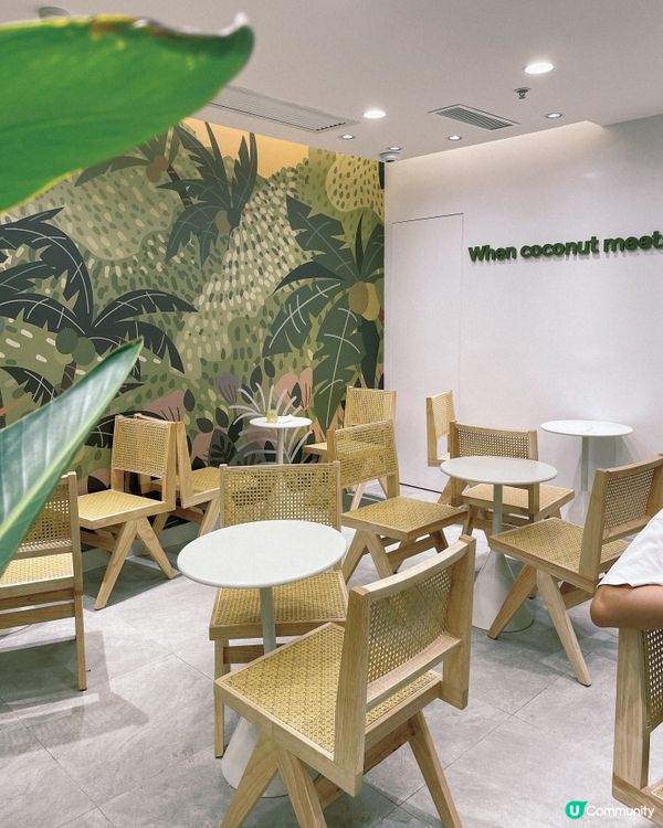 大‘爺’來了🥥🌴新鮮椰子茶飲店