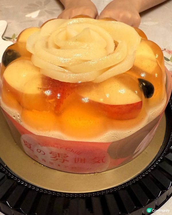 日本白桃🍑🍑烏龍茶慕絲蛋糕🍑🍑