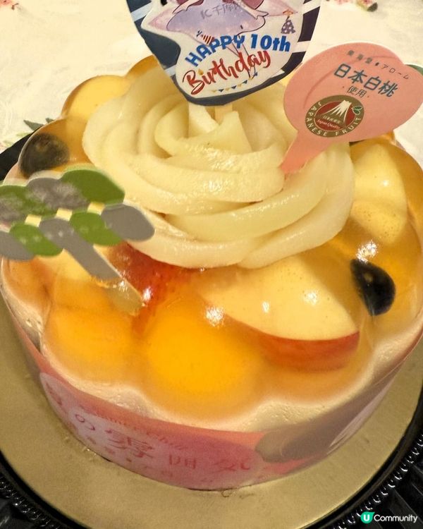 日本白桃🍑🍑烏龍茶慕絲蛋糕🍑🍑