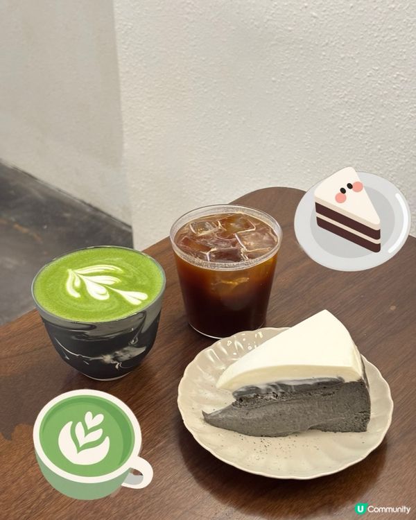 巴斯克流心麻糬芝麻蛋糕🤤！開心果泡芙超脆！