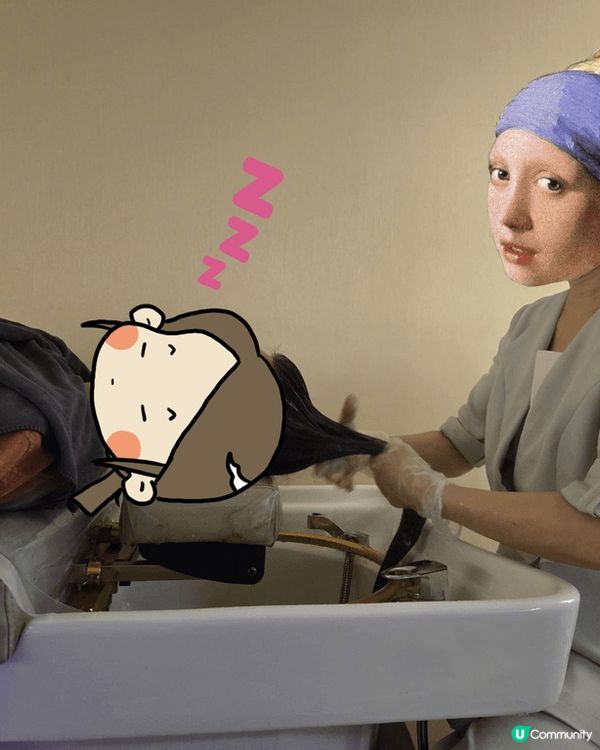 因為頭髮過多年的電染燙後，