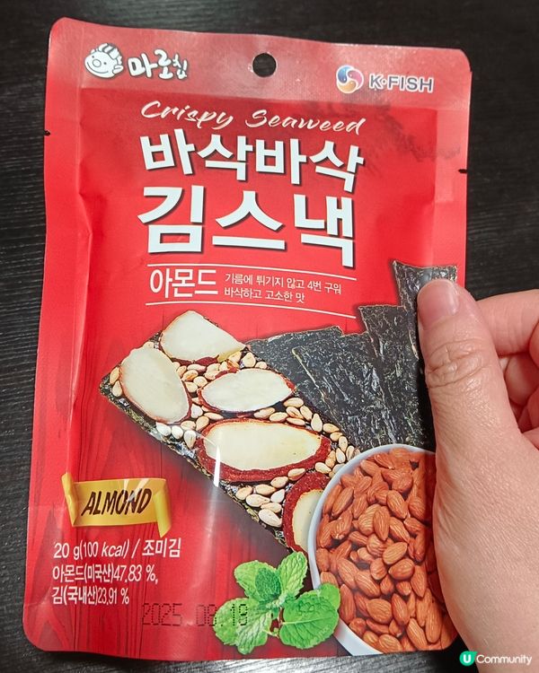 K Fish韓國杏仁海苔脆片