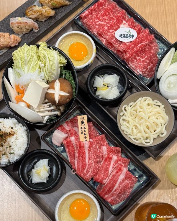 超抵尖沙咀壽喜燒🤤！$200內有找‼️😋質素高💖入口即溶🔥