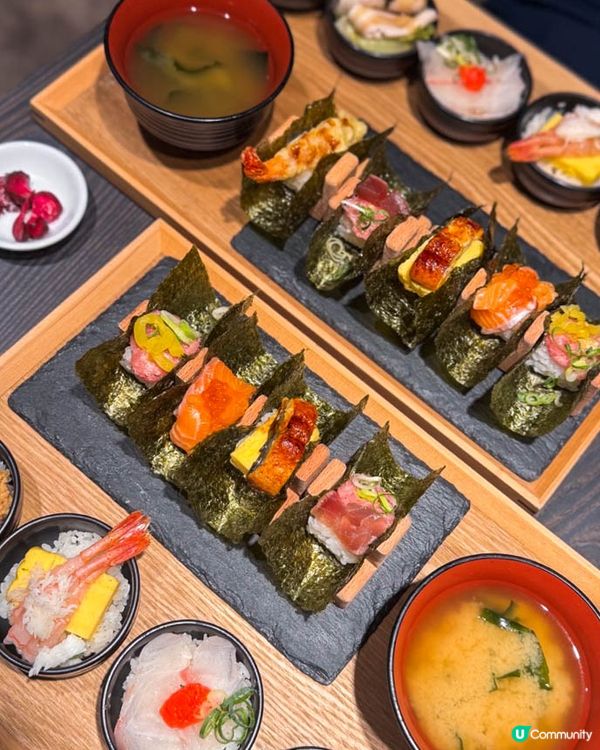 東京美食｜必試少量多樣的 おちょこ丼＆手巻き套餐