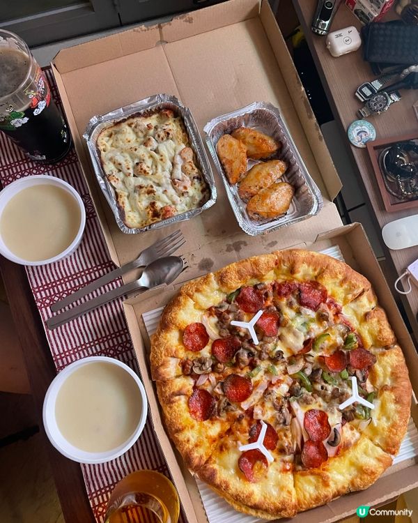 海賊王套餐開箱！🤩 經典滋味！🍕🍝🍗🍄