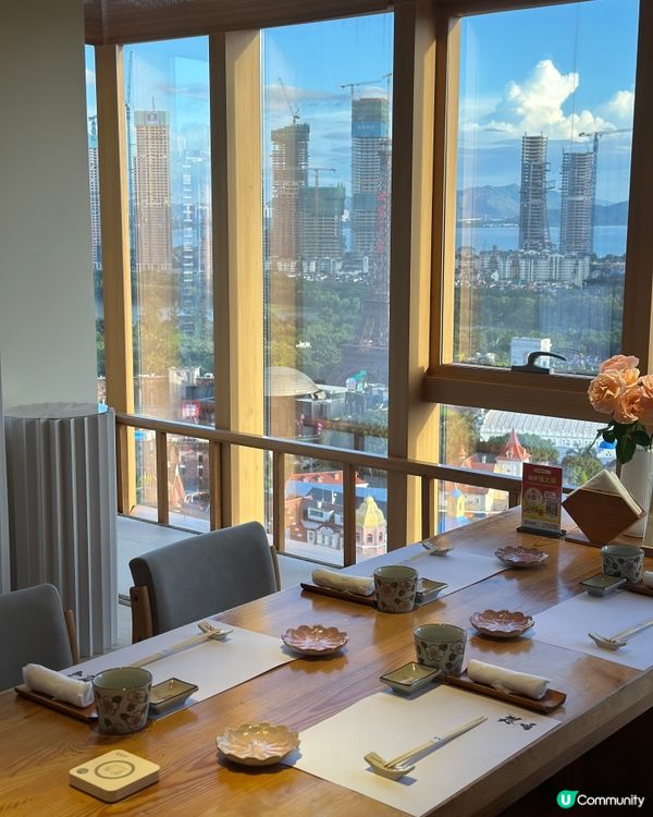 坐擁美景的日料天花板