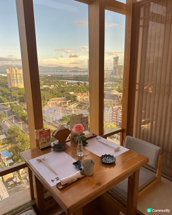 坐擁美景的日料天花板