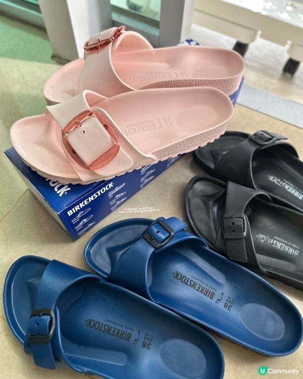 雨天必備💕 Birkenstock 膠拖
