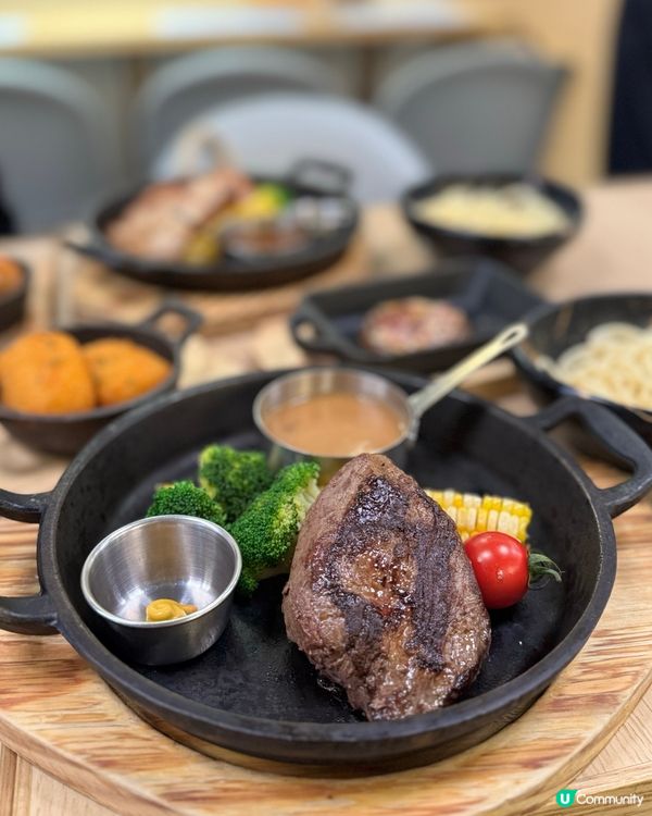 沙田鐵板大師抵食鋸扒！豬頸肉牛柳都正！