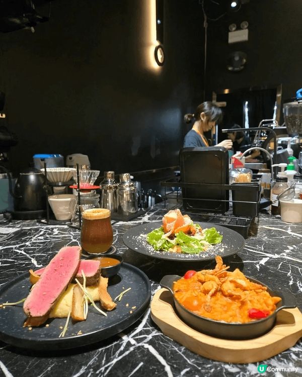 🖤 黑色主題餐廳     旺角廣華街《Black Coffe...