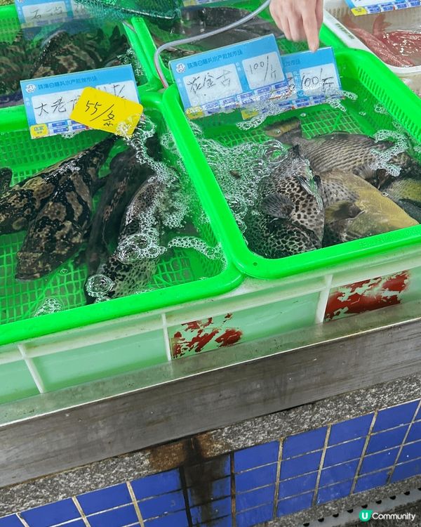 📍珠海白藤頭海鮮批發市場