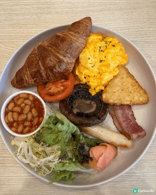 觀塘 Ask cafe, 好豐富既全日早餐，份量大大份，炒蛋...